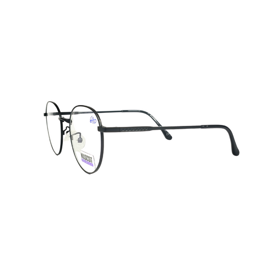 Unisex Black round matel with matt finish Chsma chachu